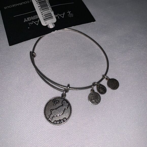 Alex and Ani Aries Charm Bracelet new with card and tag adjustable bracelet - Picture 5 of 7